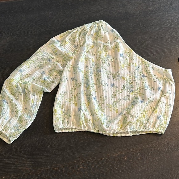 CAMI NYC Lenore One SHoulder Top in EUCALYPTUS NWT - Picture 4 of 9